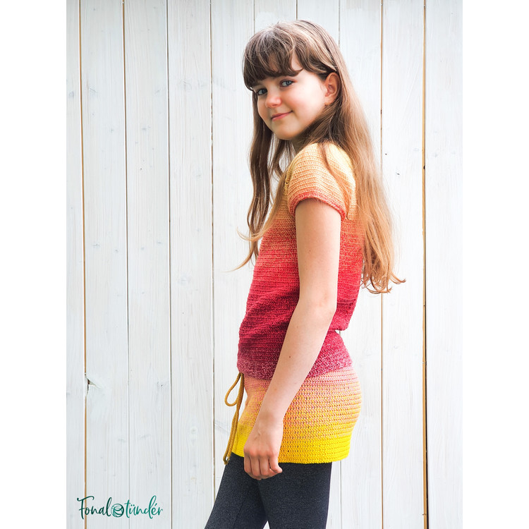 Tutti Frutti Dress - lányka ruha - horgolás minta